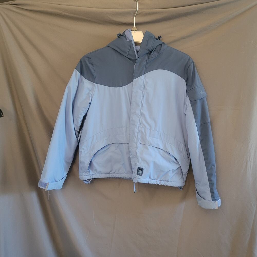 American Eagle Girls Winter/Ski Jacket Size Large 2 Tone Blue Vintage
